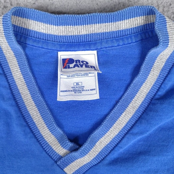 Vintage 1998 Chicago Cubs T-Shirt Mens XL Blue Pro Player MLB Script Logo - Picture 5 of 16